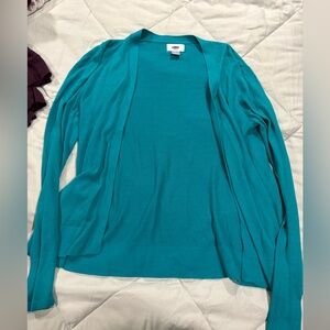 Old Navy Teal Open-Front Women's Cardigan